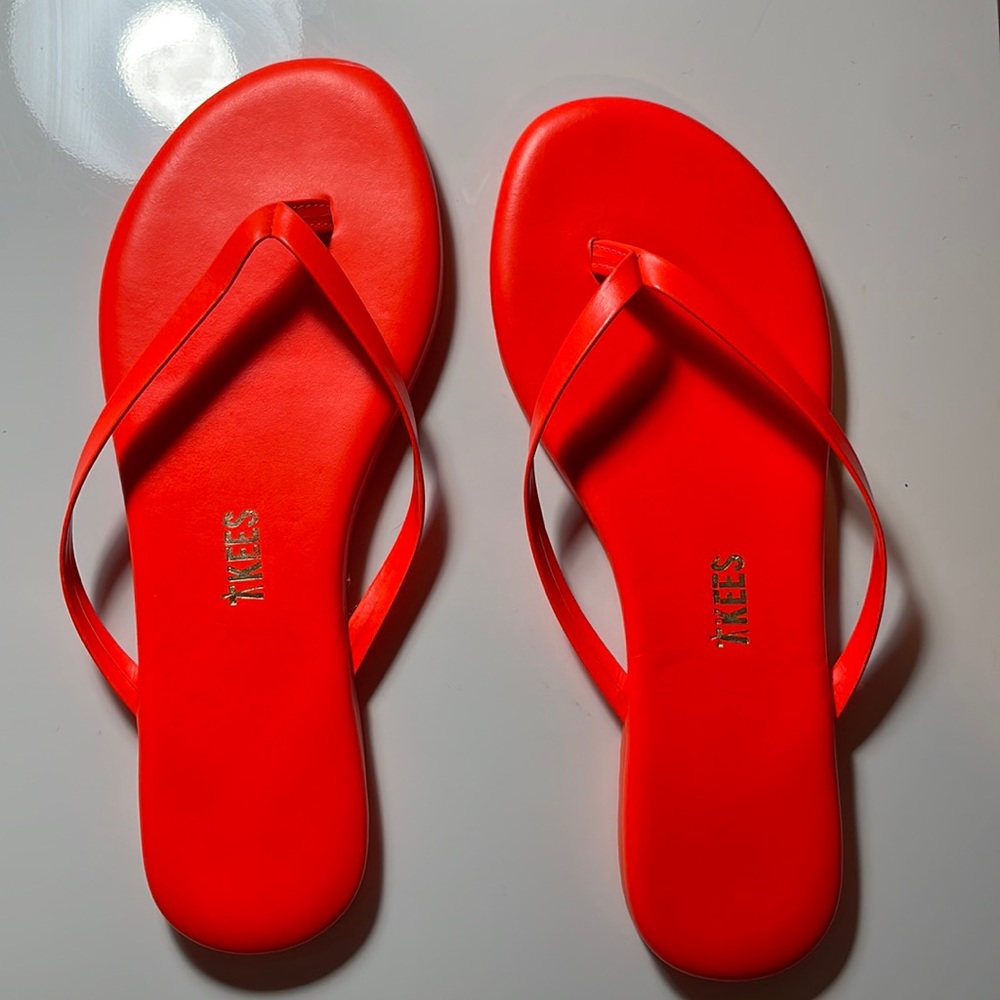 TKEES sandals, neon orange, size 5 (36) women